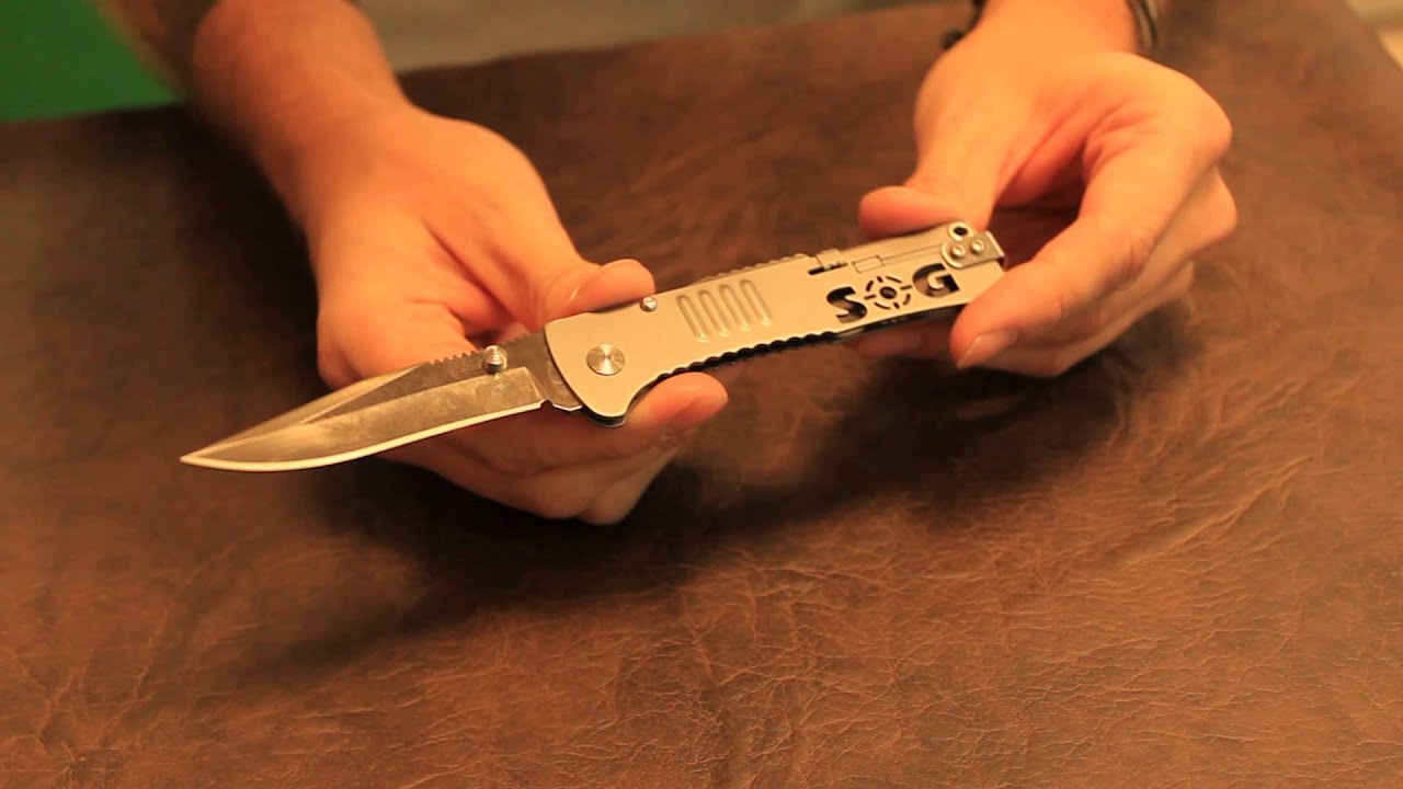 Обзор ножа SOG SlimJim полуавтоматический сталь AUS-8 (SG_SJ-31)