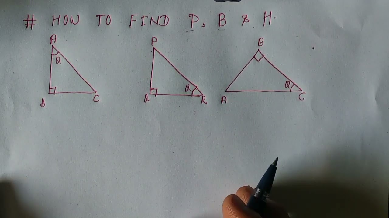 EASY TRICK FOR FINDING HYPOTENIOUS PERPENDICULAR AND BASE...... #SHORTS #GOTREND #VIRAL