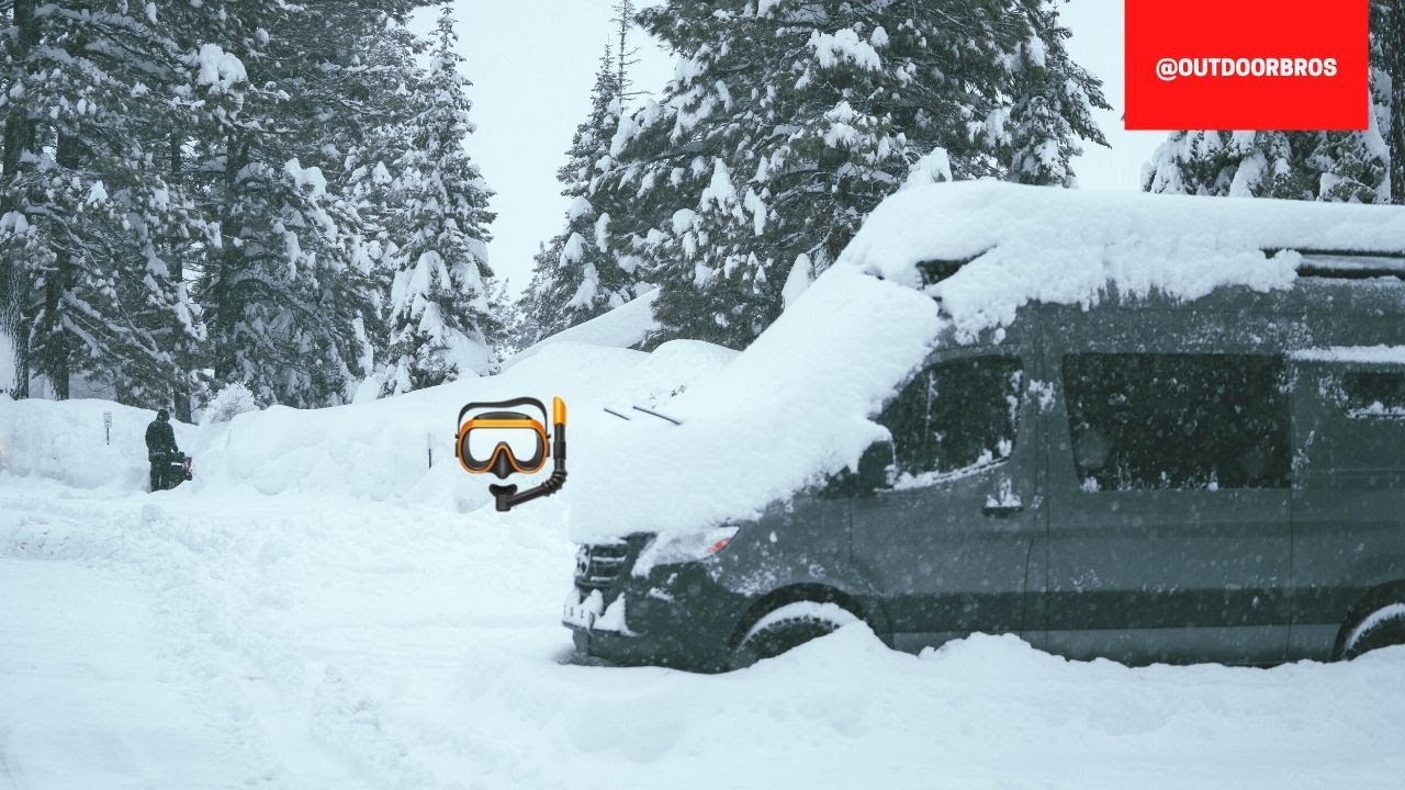 BURIED in Mammoth Mountain's Storm of the Decade in the Sprinter 4x4