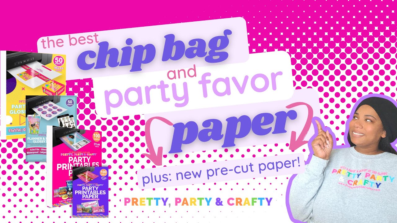 Best Paper for Chip Bags Party Favors and Favor Boxes | PLUS New Mini Pre-cut paper, no need to trim