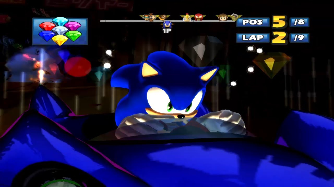 SONIC Rokkaku Hill 9 Laps Expert (Request) Sonic & Sega All-Stars Racing