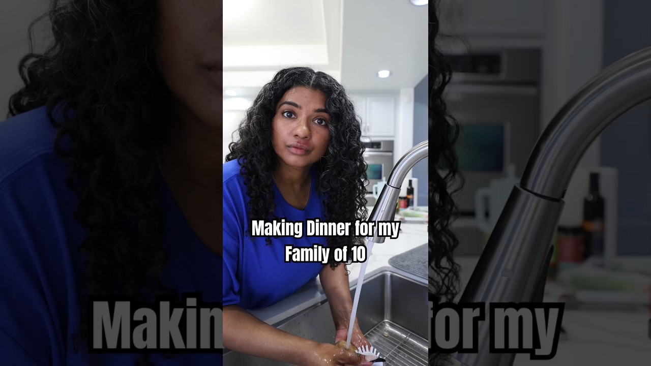 Cooking with all the kids in the kitchen..not recommended #momof9 #dinner