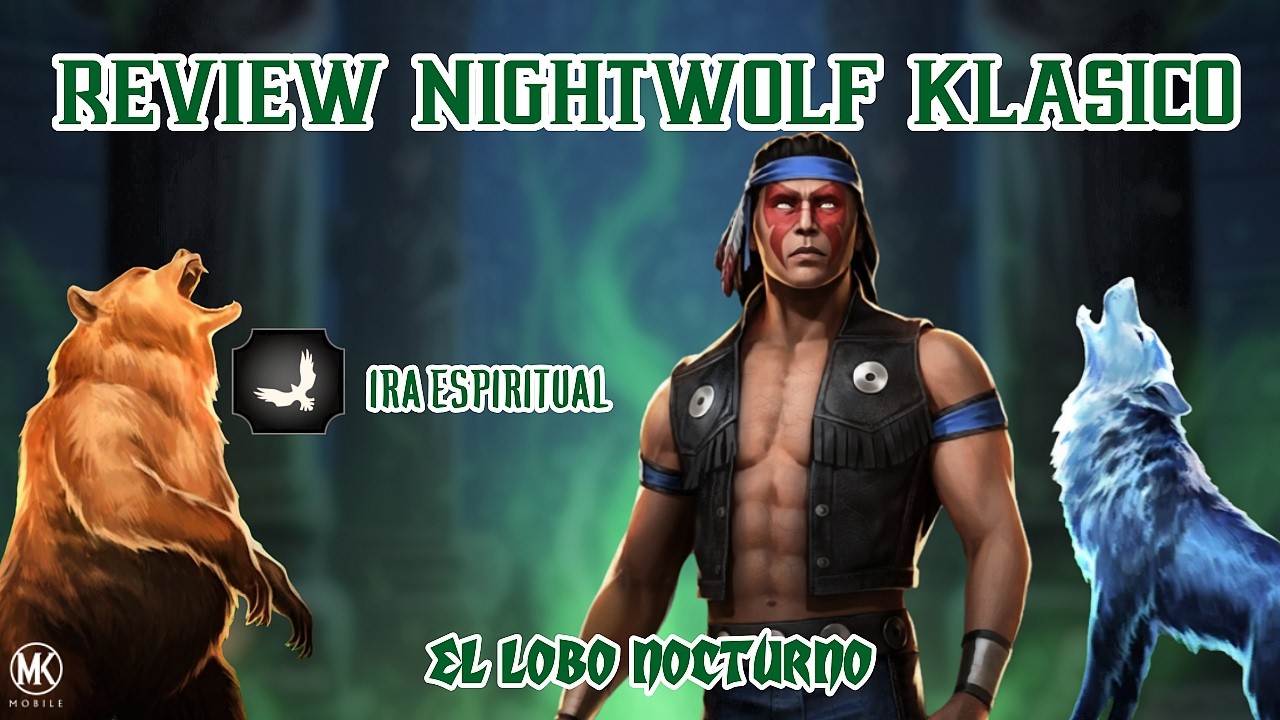 EL LOBO ESPIRITUAL 🐺 Review Nightwolf Klásico | Mortal Kombat Mobile 