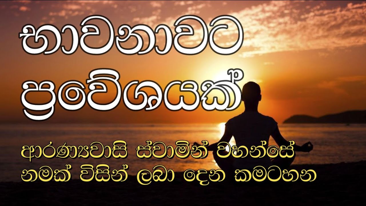 භාවනාවට ප්‍රවේශයක් | ආරණ්‍යවාසි ස්වාමින් වහන්සේ නමක් විසින් ලබා දෙන කමටහන