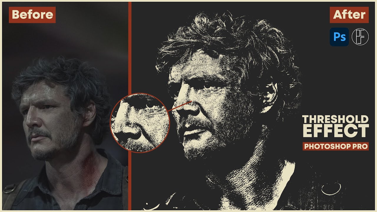 BRUTALIST THRESHOLD EFFECT | Usa el Efecto Threshold (Umbral) como un Profesional-Photoshop Tutorial