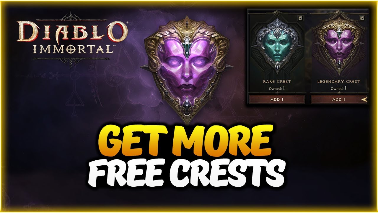 How To Get More Crests as Free To Play In Diablo Immortal