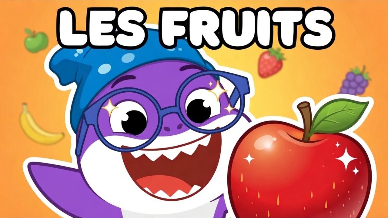🍎 Apprendre les Fruits avec Bébé Requin (Miam Miam !) - baby shark !