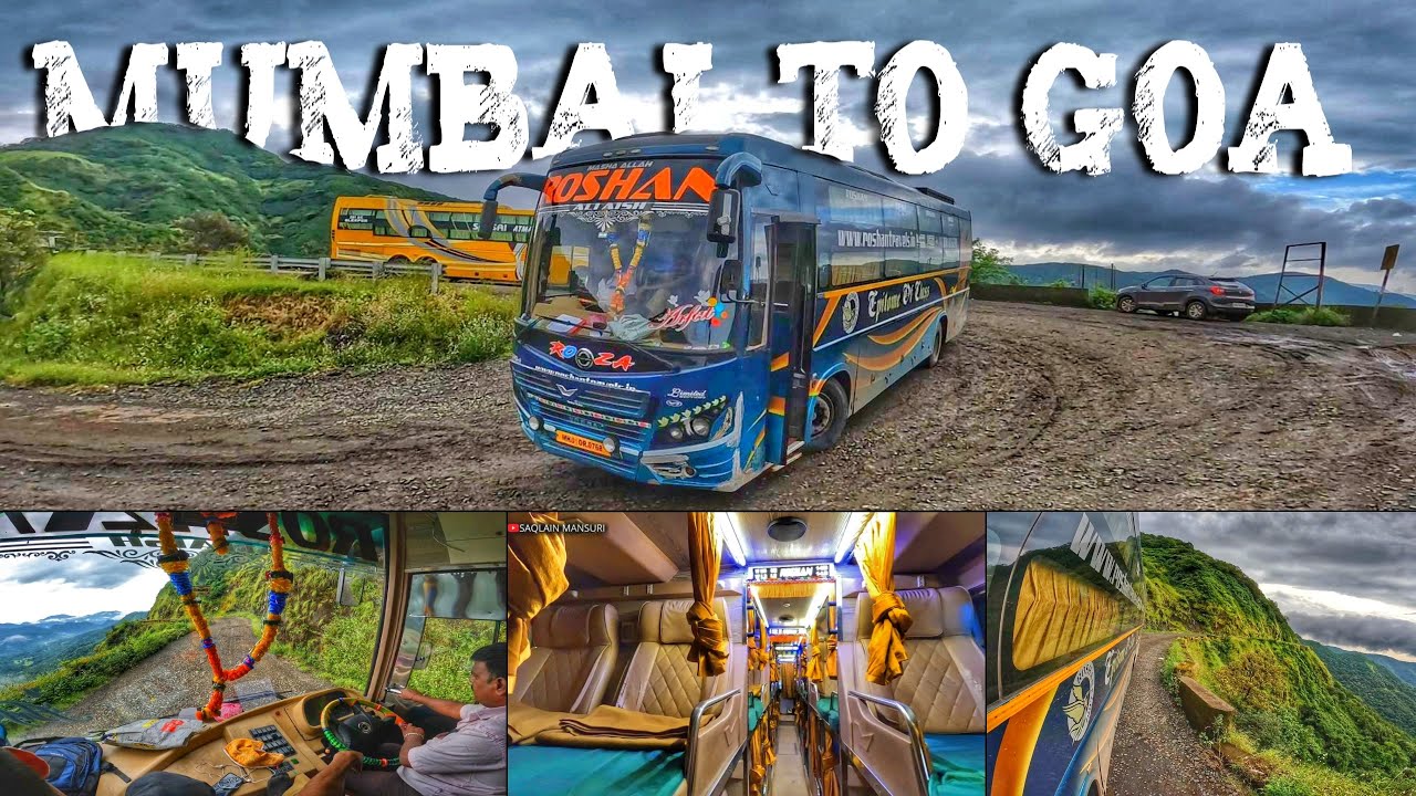 Vlog With Driver's🔥 Mumbai To Goa Bus Journey 😉Roshan Travels BharatBenz Luxury Bus 2x1 AC Sleeper