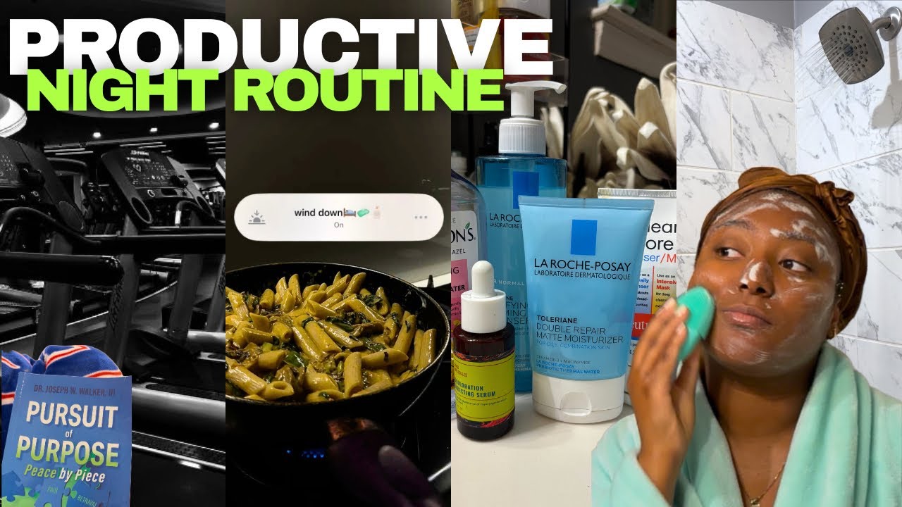 *Realistic* Night Routine | healthy habits in our daily routines | reading, cooking, selfcare etc