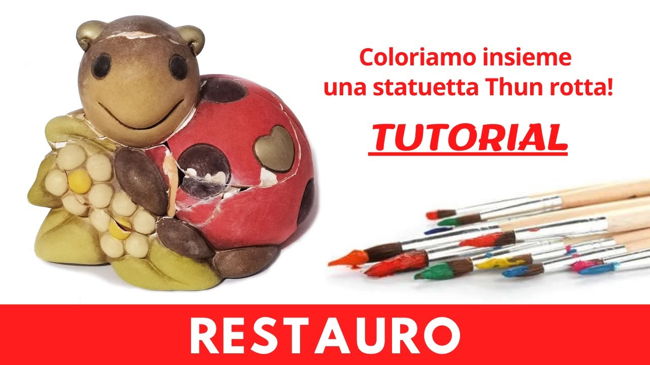 TUTORIAL: COME COLORARE UNA CERAMICA RESTAURATA - coccinella Thun