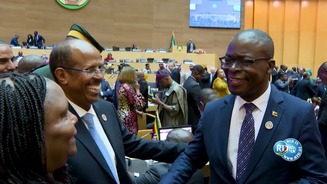 Prestation des serments de Mahamoud Ali au poste du Président de la commission de l'Union Africaine