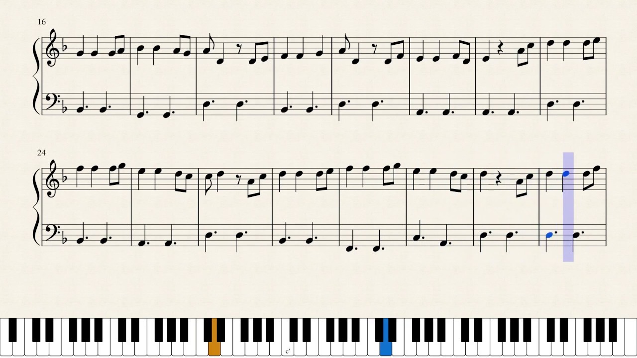 HE'S A PIRATE - (Easy) Piano