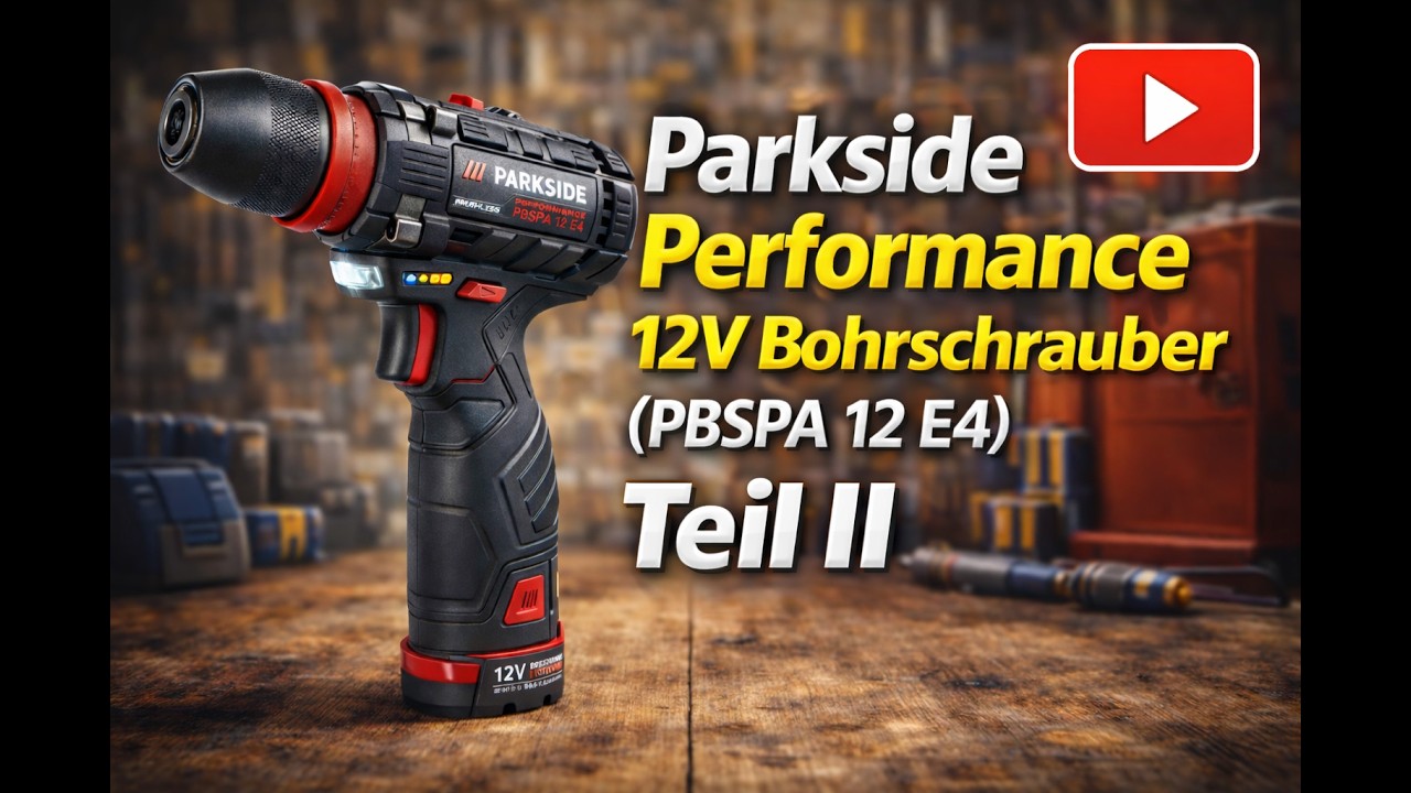 Schnäppchen oder Schrott: PARKSIDE Performance Bohrschrauber PBSPA 12 E4 - Teil 2 - Teardown & Fazit