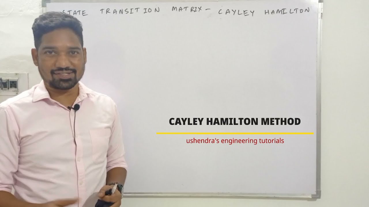 state transition matrix using cayley hamilton method | control systems in telugu |  UET
