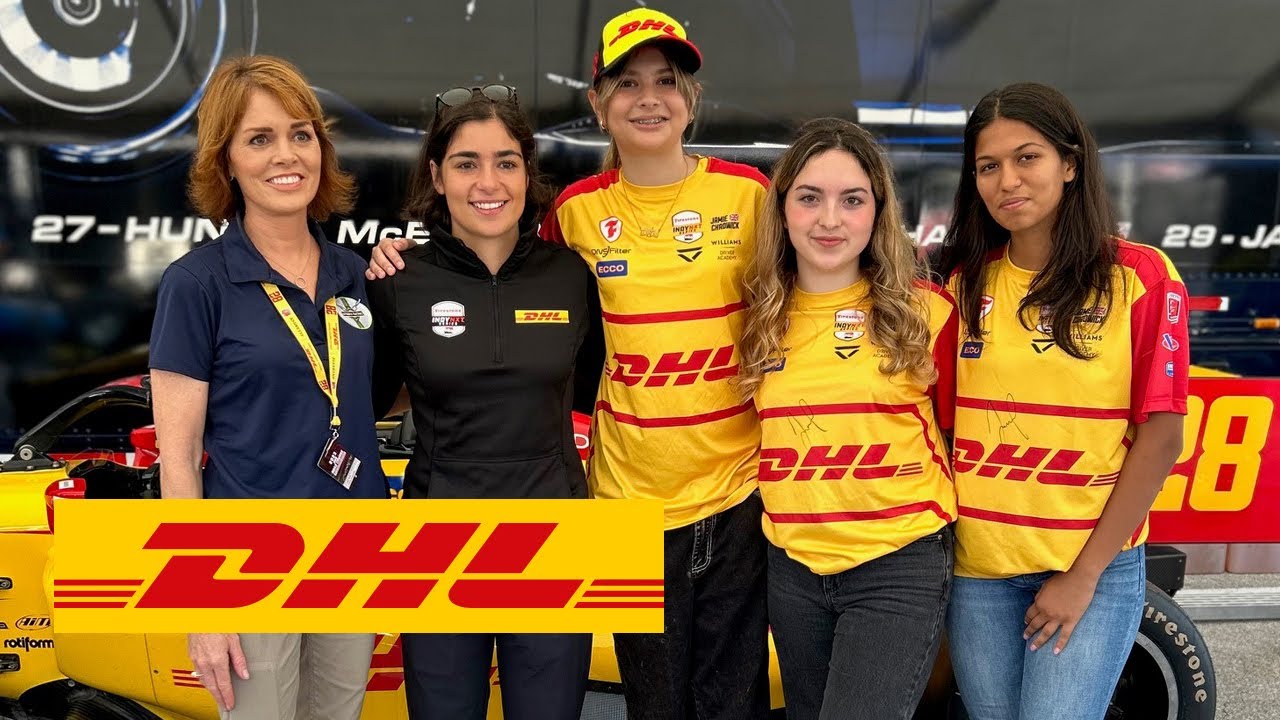 Girls at Track, delivered by DHL