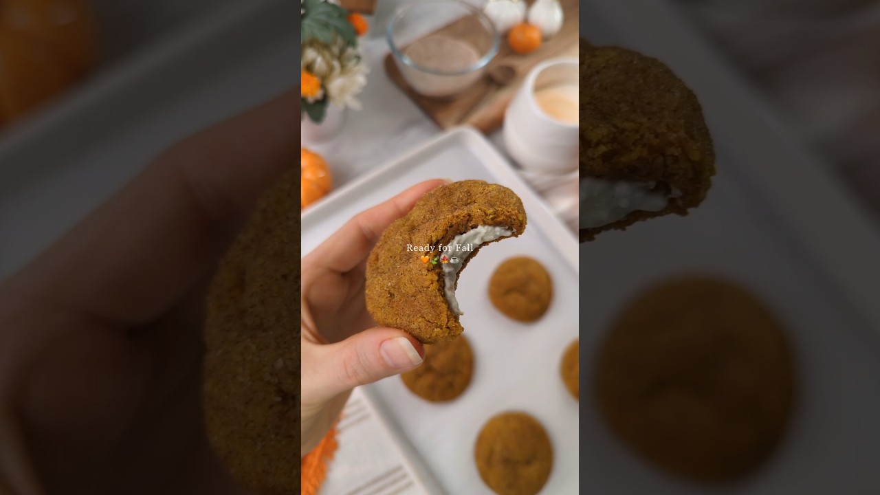 Pumpkin Cheesecake Cookies 🧡🍃🍁☕️