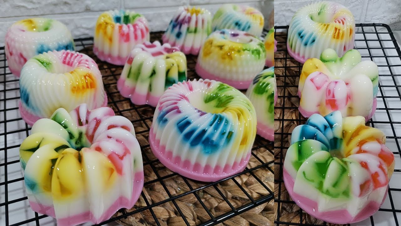 Dicetak Seperti Ini Ternyata Lebih Menarik || Puding Mozaik Mini || Ide Jualan dan Isian Snack Box