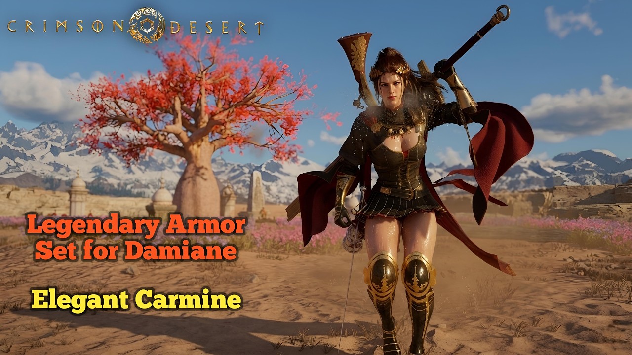 Crimson Desert - How to get the Legendary Elegant Carmine Set for Damiane - Secret Unlock Guide