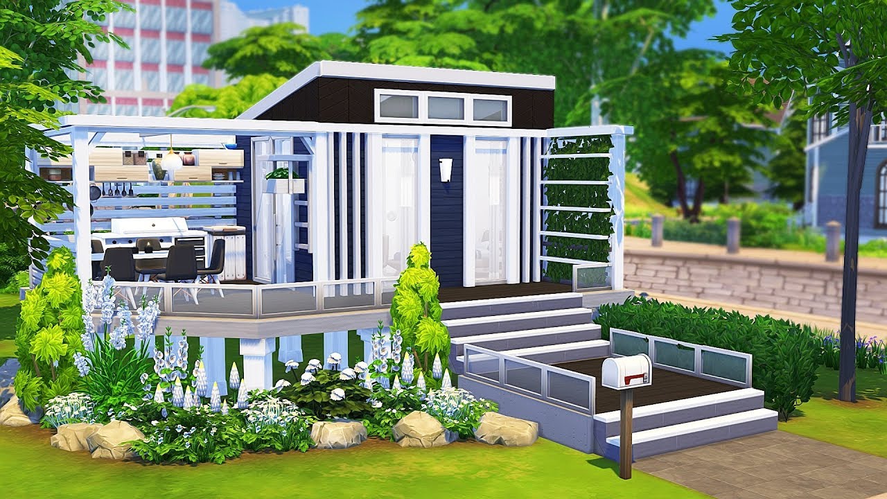 EXTRA TINY TINY HOUSE 💙 | The Sims 4 | Speed Build