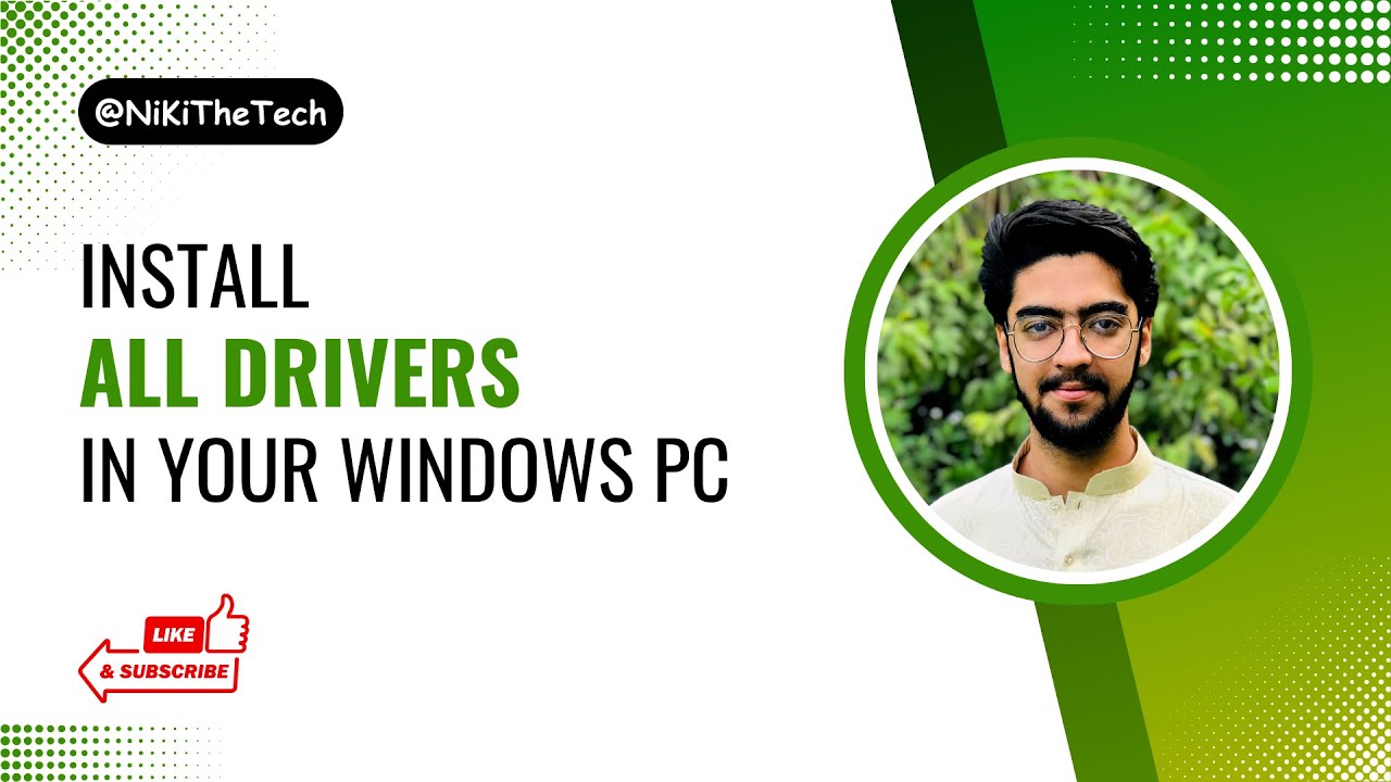 HOW TO INSTALL ALL DRIVERS AFTER WINDOWS INSTALLATION | NiKiTheTech