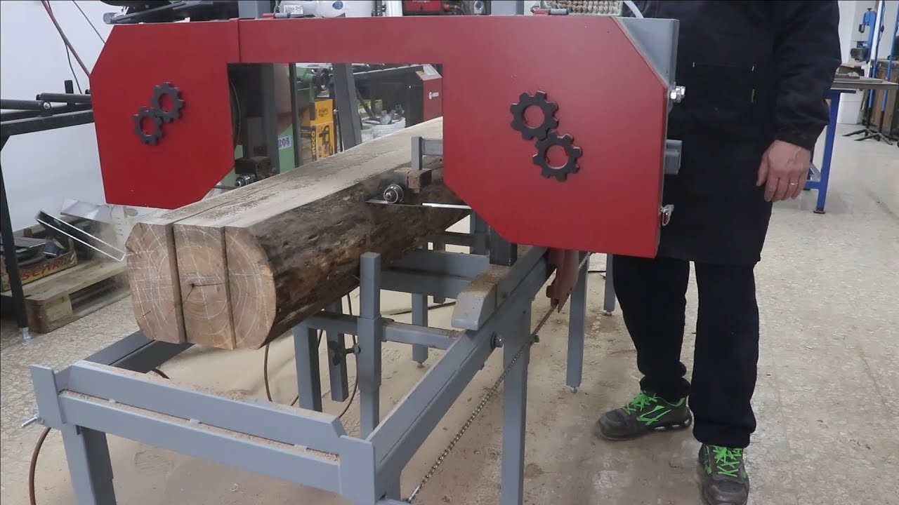 Segare un tronco di noce in tavole - Sawing a walnut log into planks - BSW Blade