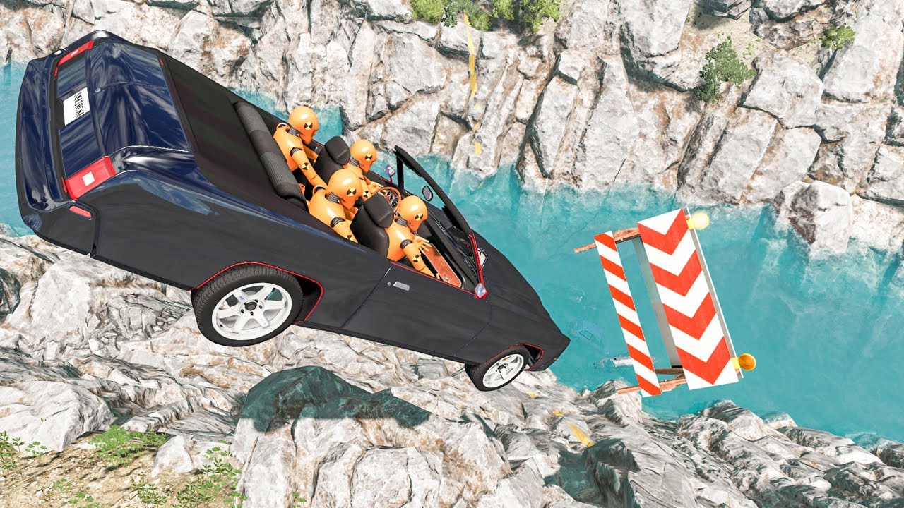 Water Car Splashes #2 - BeamNG DRIVE | SmashChan