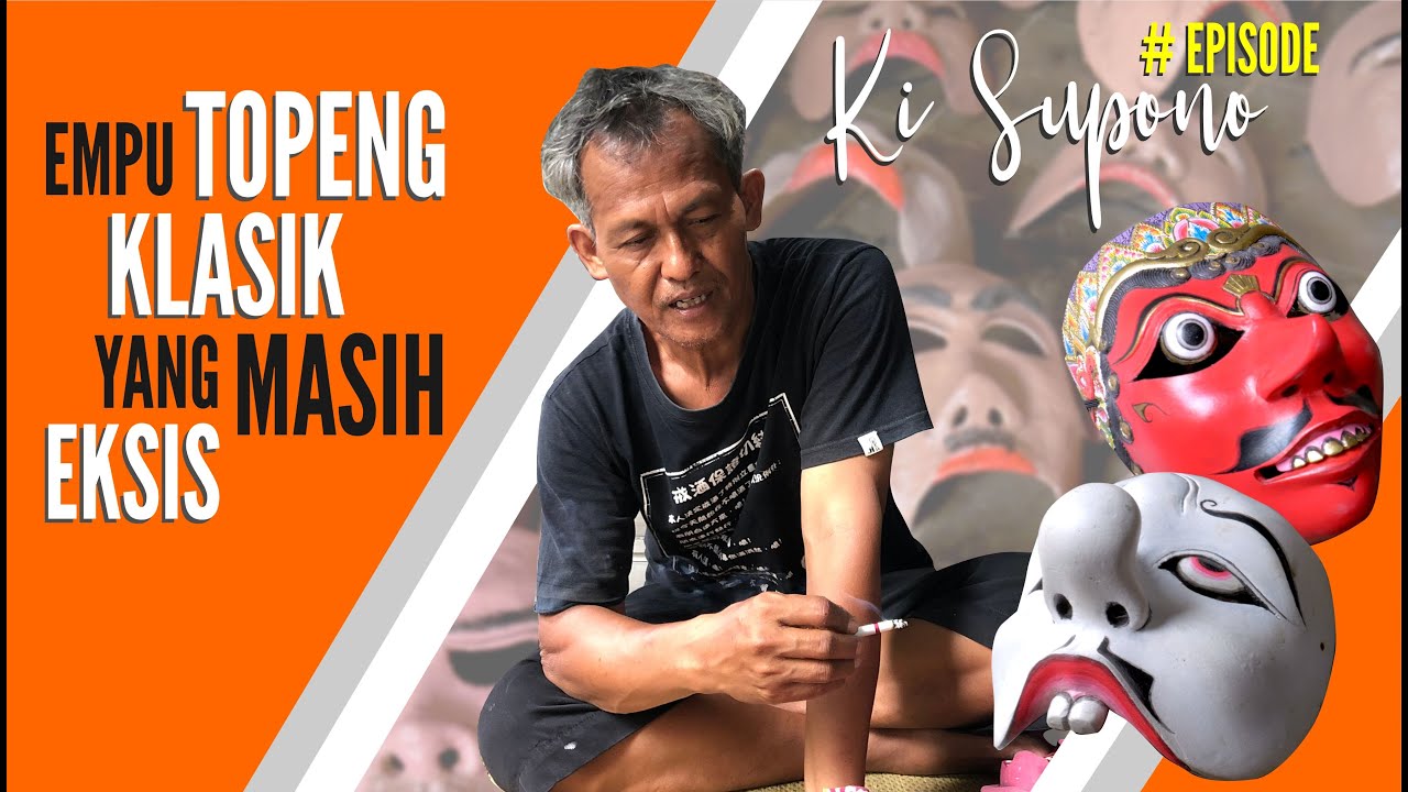 Ki Pono Wiguno - Pembuat Topeng Tari Panji Klasik Jawa Gaya Yogyakarta