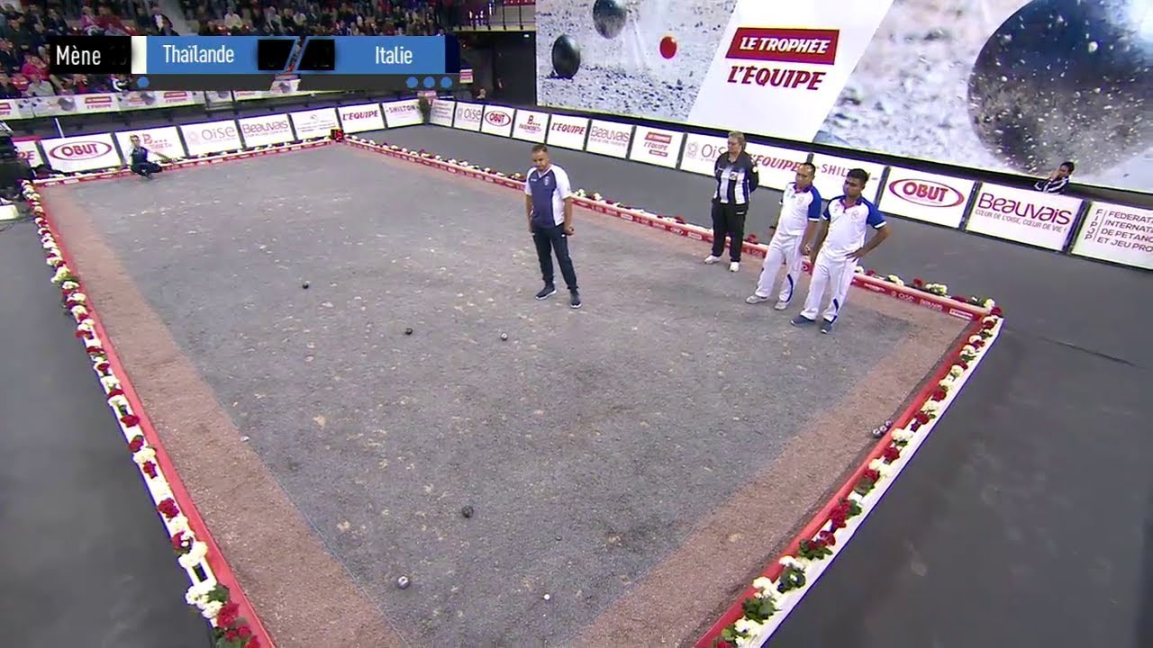 Trophée l'Equipe 2019 Doublettes Hommes Poule  THA - ITA
