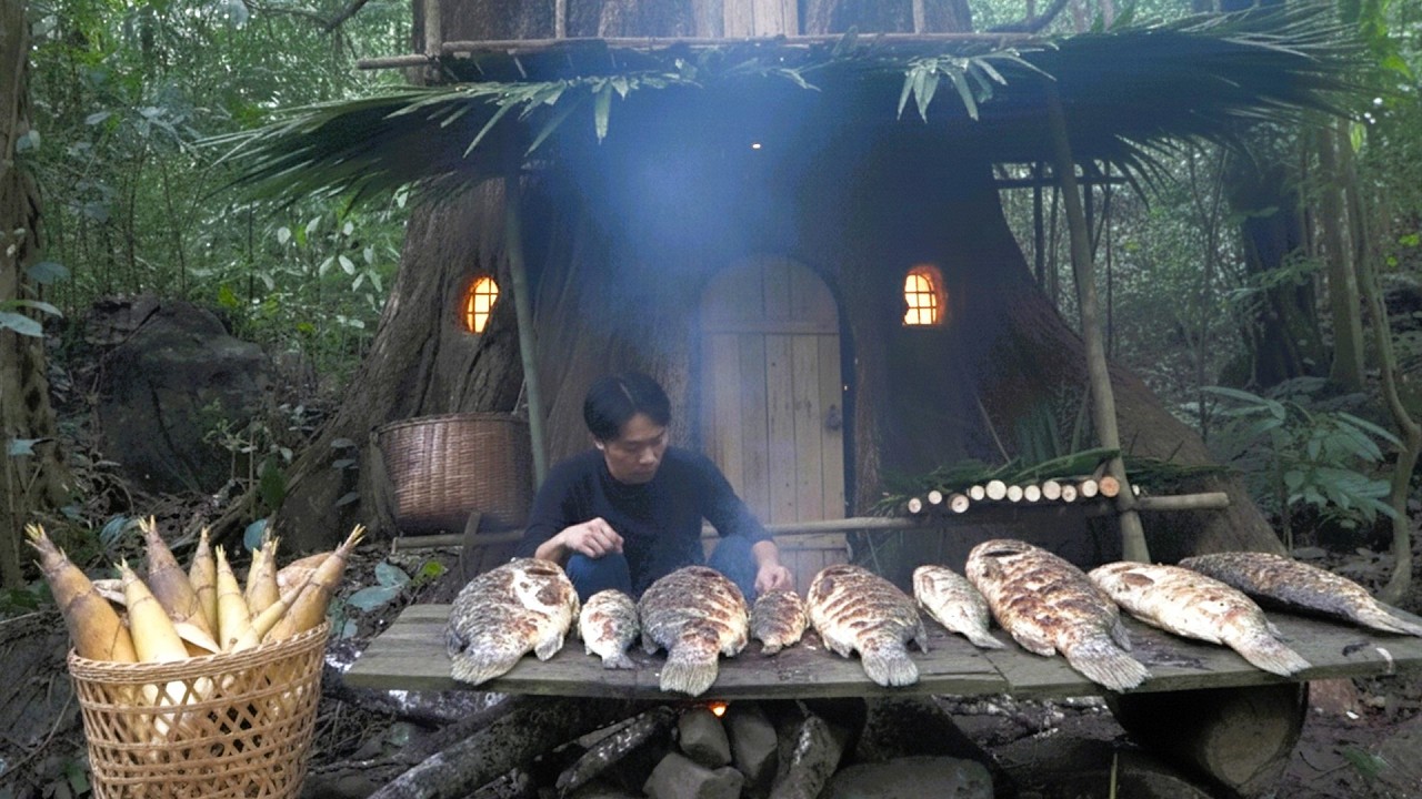 Finding Clean Water Wild Food and Safe Shelter in the Deep Rainforest