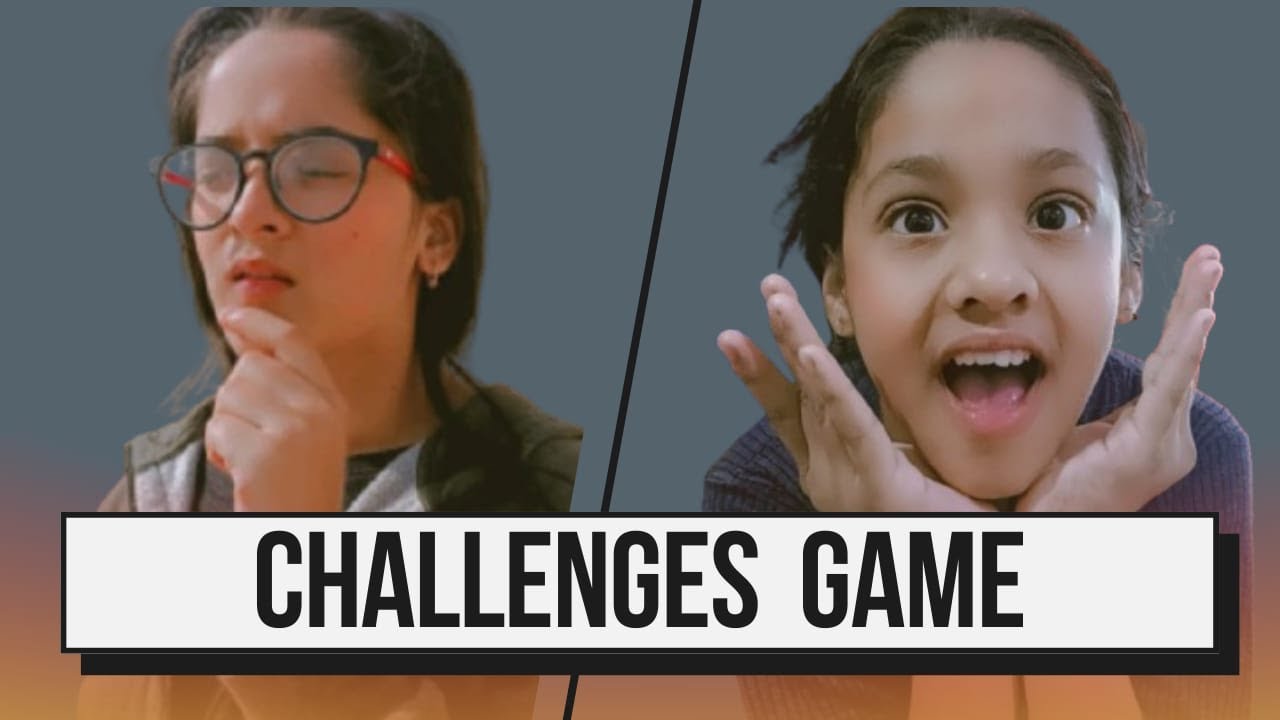 Challenge game ( comment ma bataea kon winner hai) humara first challenge video 😊