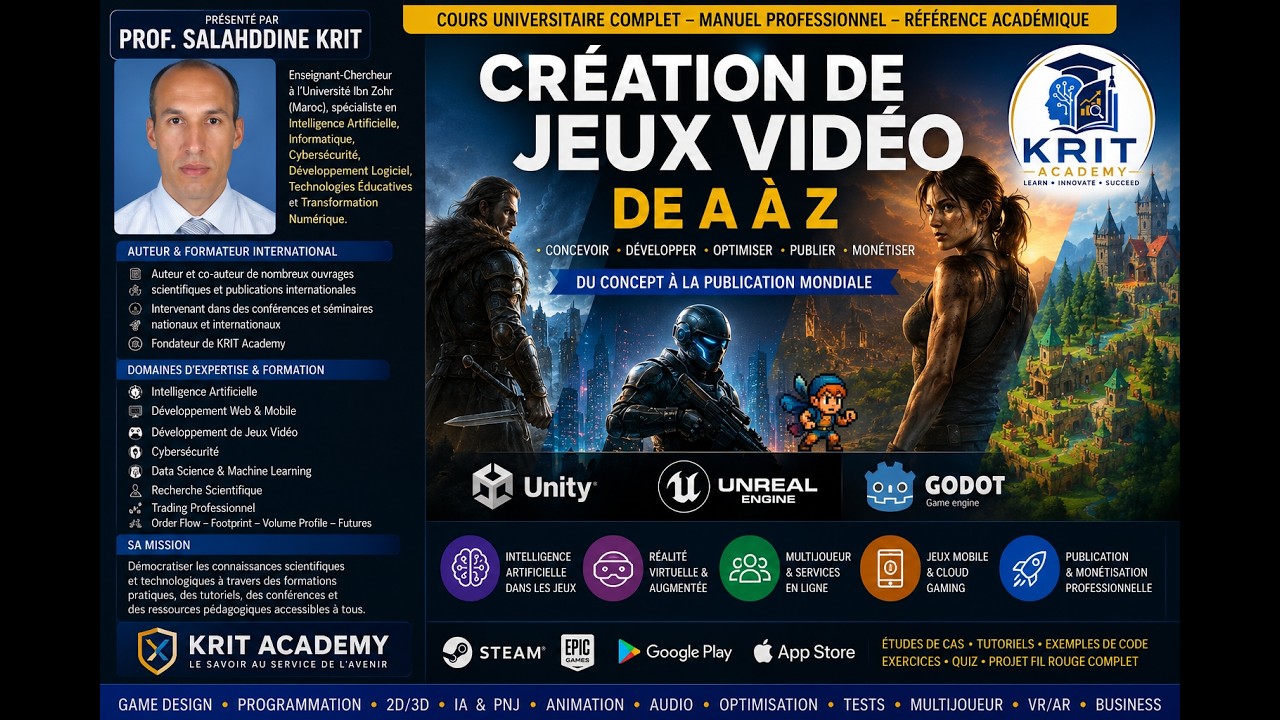 Cr&eacute;ation de Jeux Vid&eacute;o de A &agrave; Z &ndash; Le Guide Ultime du D&eacute;veloppeur Moderne