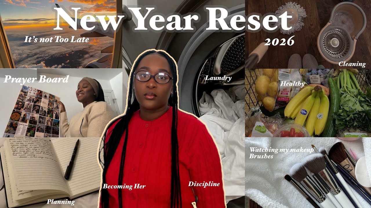 It’s Not Too Late 🤍 ✨New Year Reset, Vision Board,Life Refresh+ Cleaning 🧹 & Choosing Myself Again