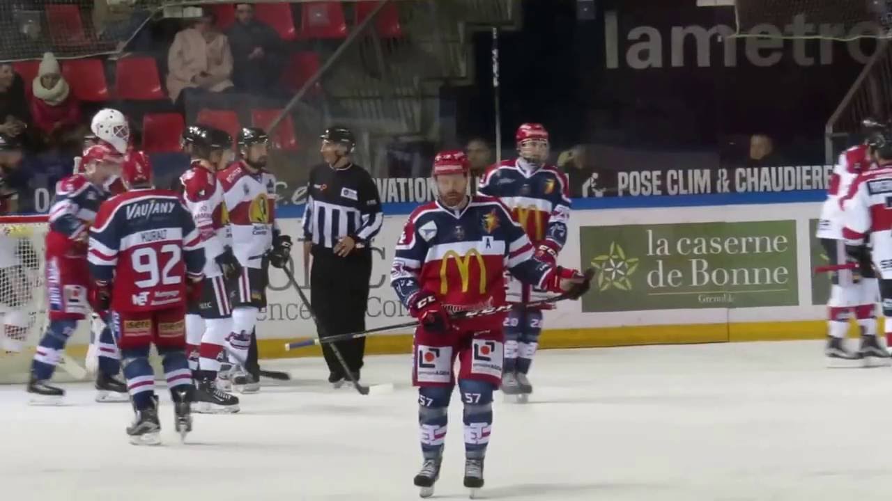 Extraits du match Br&ucirc;leurs loups contre Chamonix-Morzine ce 15 novembre 2016