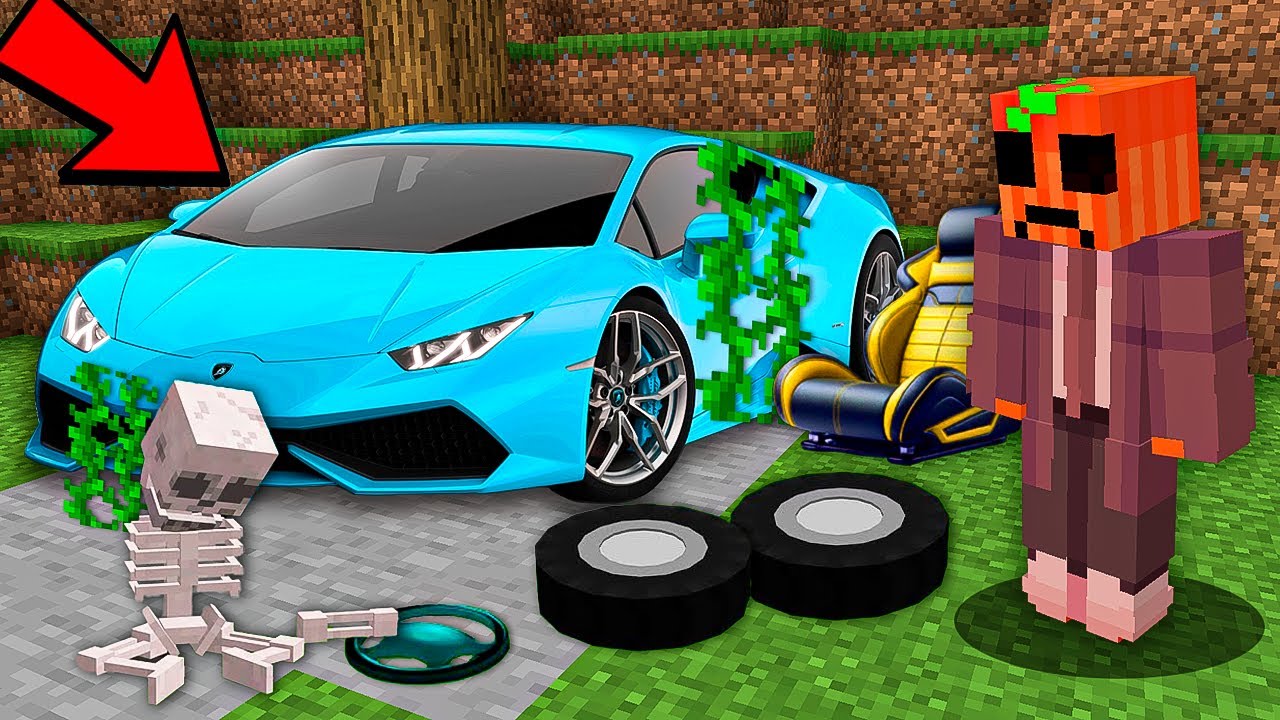 REPARÉ COCHES ROTOS EN MINECRAFT