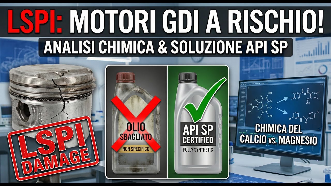 💥 LSPI: Perché l'Olio Sbagliato Distrugge i Motori GDI (Analisi Chimica API SP)