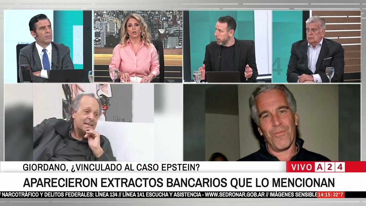 📢 GIORDANO VINCULADO A EPSTEIN: APARECIERON EXTRACTOS BANCARIOS QUE LO VINCULAN