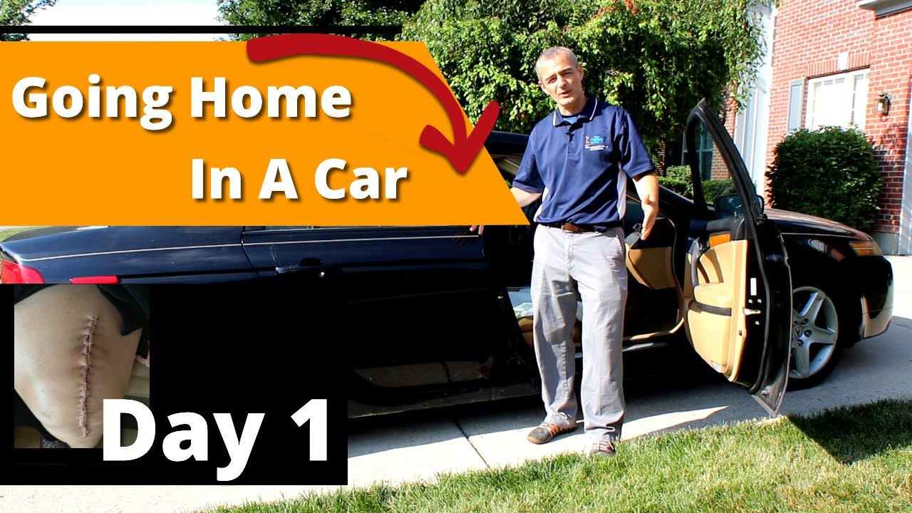 How to get in a car after knee surgery 🚗** Total Knee Replacement ** 🚕 