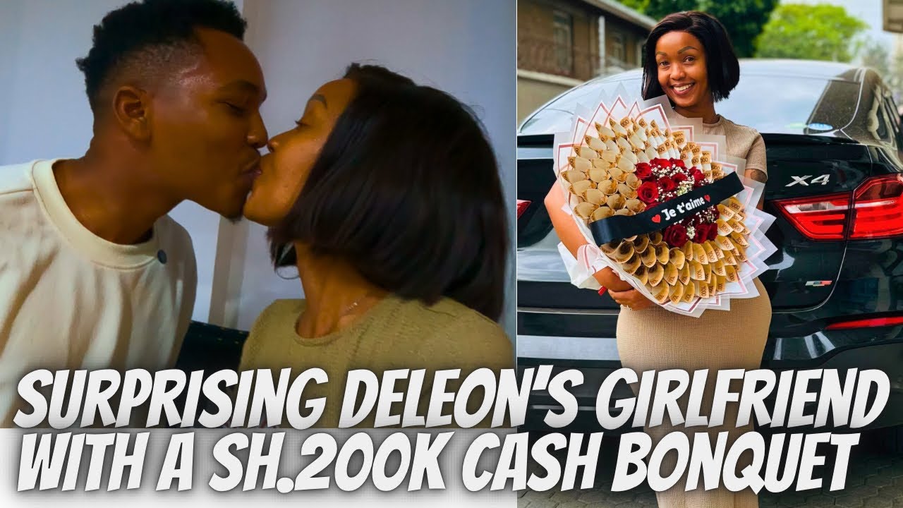Surprising Forex Trader DELEON’s Girlfriend At Her Work Place With A Sh.200K Bouquet!! 
