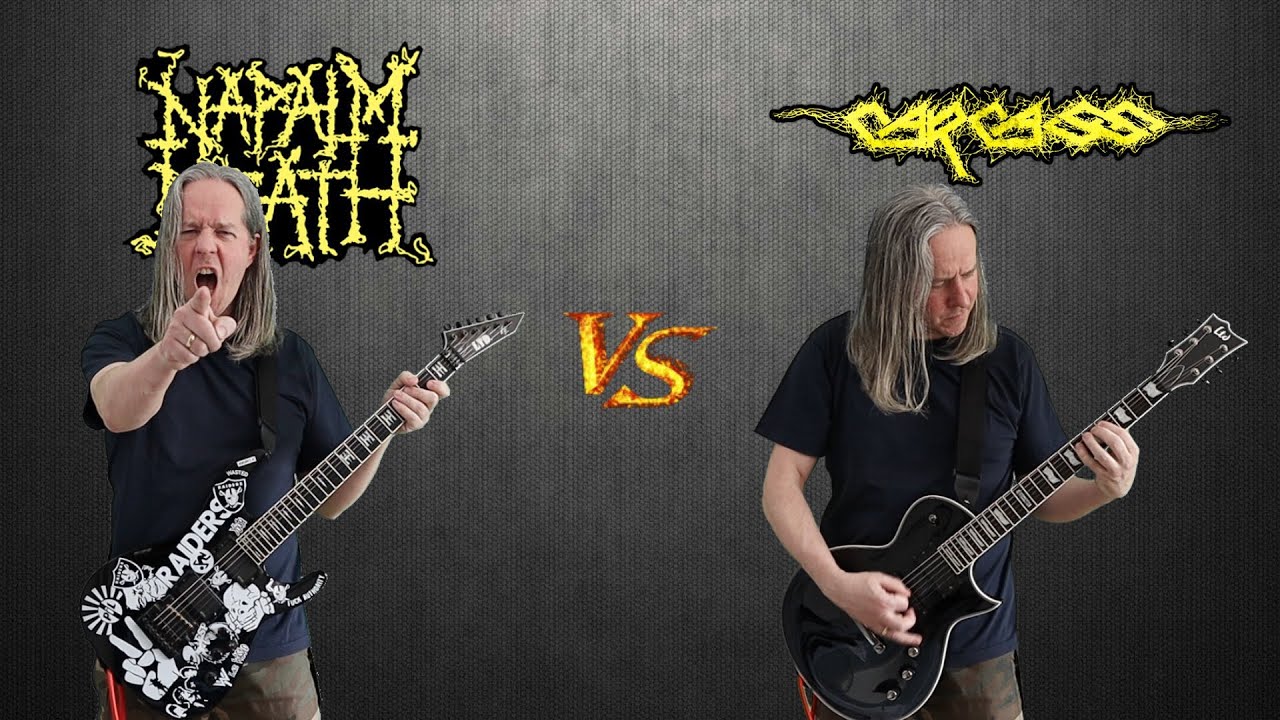 Napalm Death VS Carcass (Grindcore / Death Metal Guitar Riffs Battle)