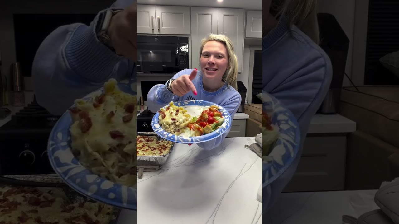 Простая идея для ужина! Паста с курицей, беконом и соусом ранч! | Мишель Когран