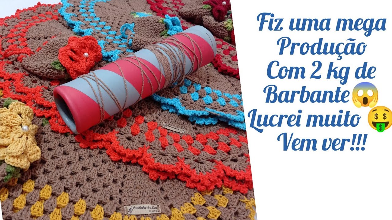 Mega produção com 2 kg de barbante 😱,vem conferir o que eu fiz..lucrei muito🤑