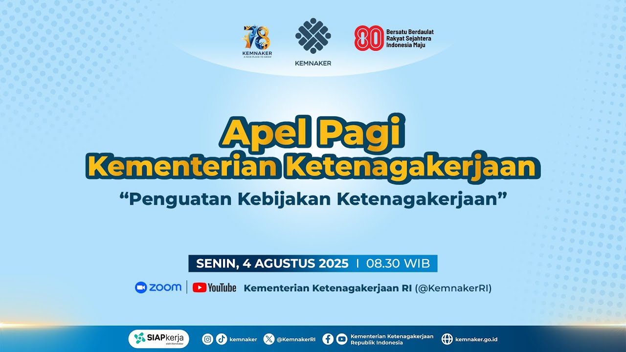 [LIVE] APEL PAGI KEMENTERIAN KETENAGAKERJAAN