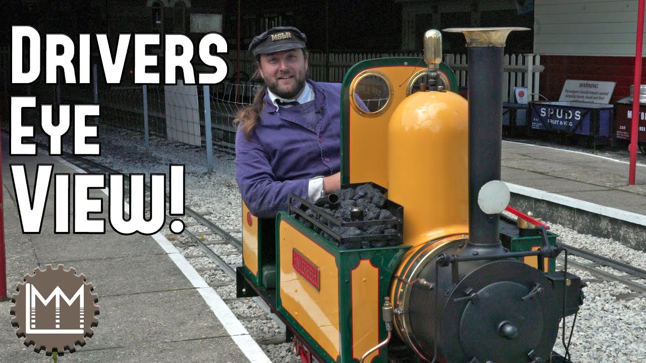 A drivers eye view of the Moors Valley Railway on Tinkerbell!