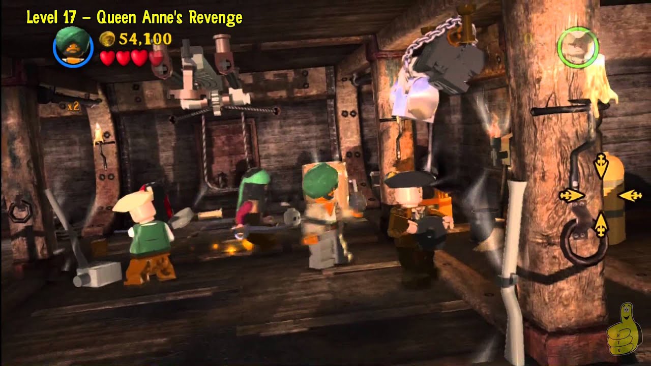 Lego Pirates of the Caribbean: Level 17 Queen Annes Revenge - Story Walkthrough - HTG