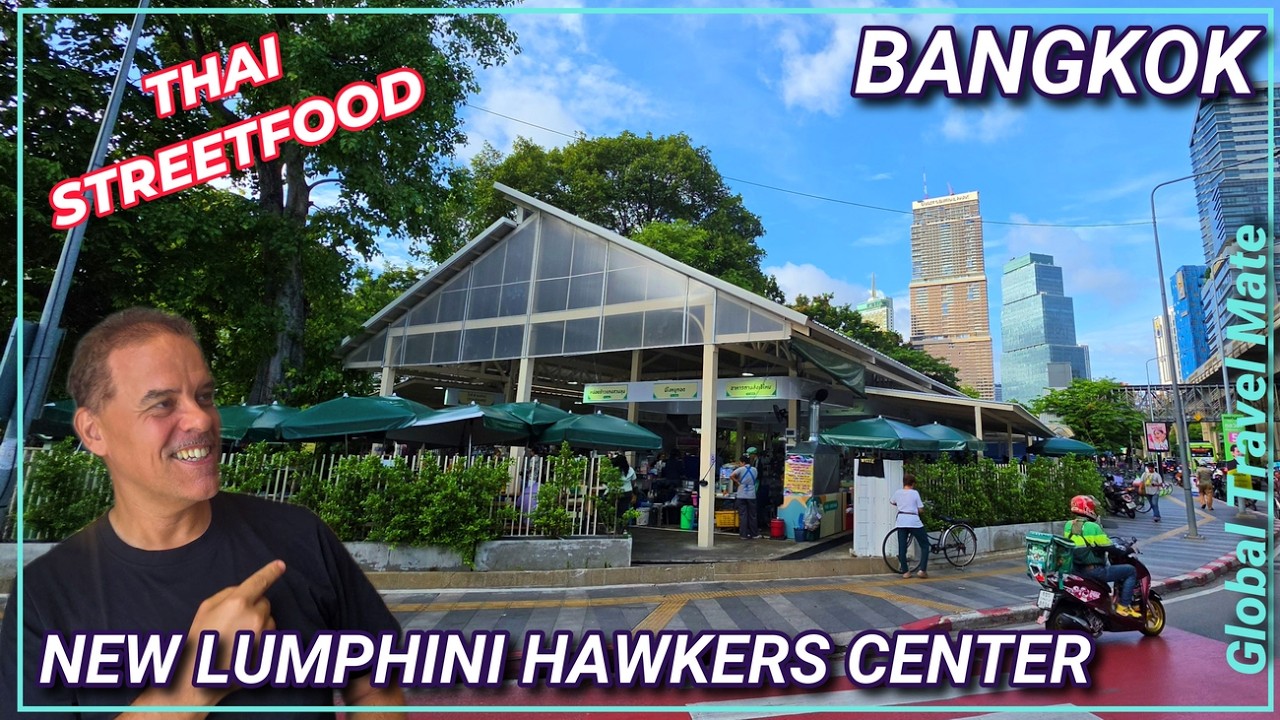 Testing Bangkok's NEW Hawker Center cheap Thai Street food 🇹🇭 Thailand