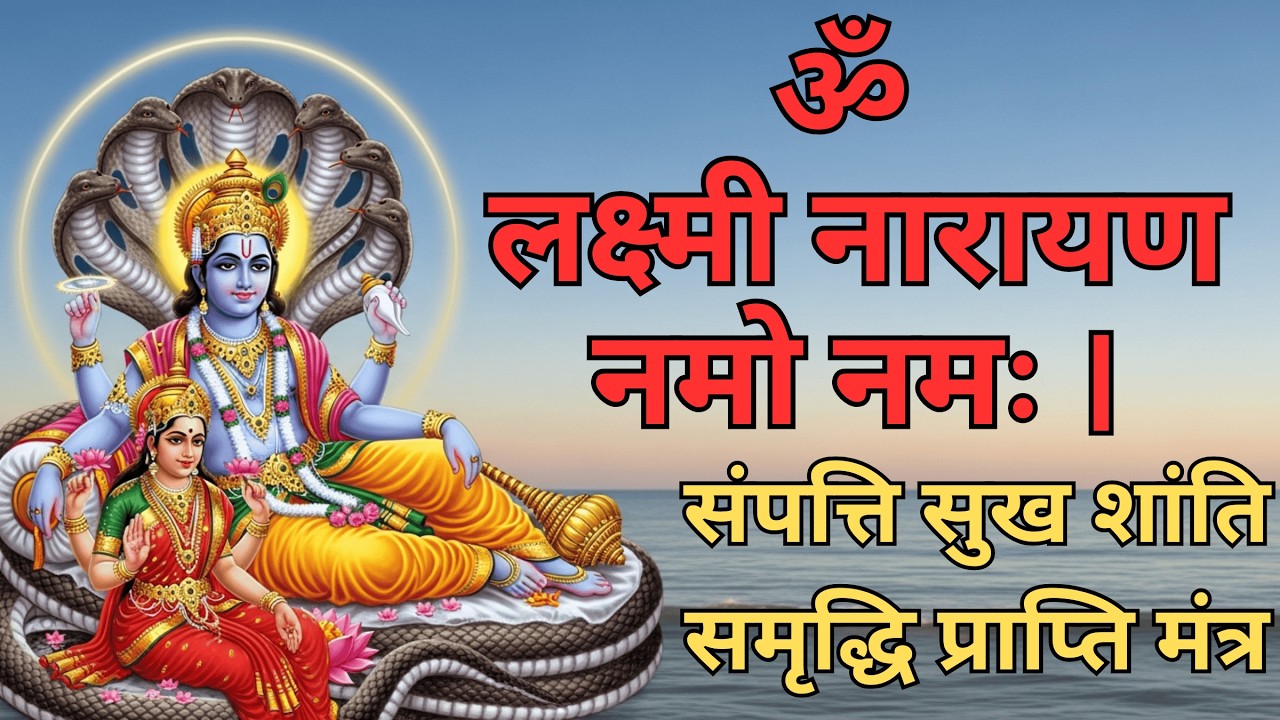 Om Lakshmi Narayan Namo Namah | 108 Times Fast Chanting | Laxmi Narayan Mantra | Vishnu Mantra