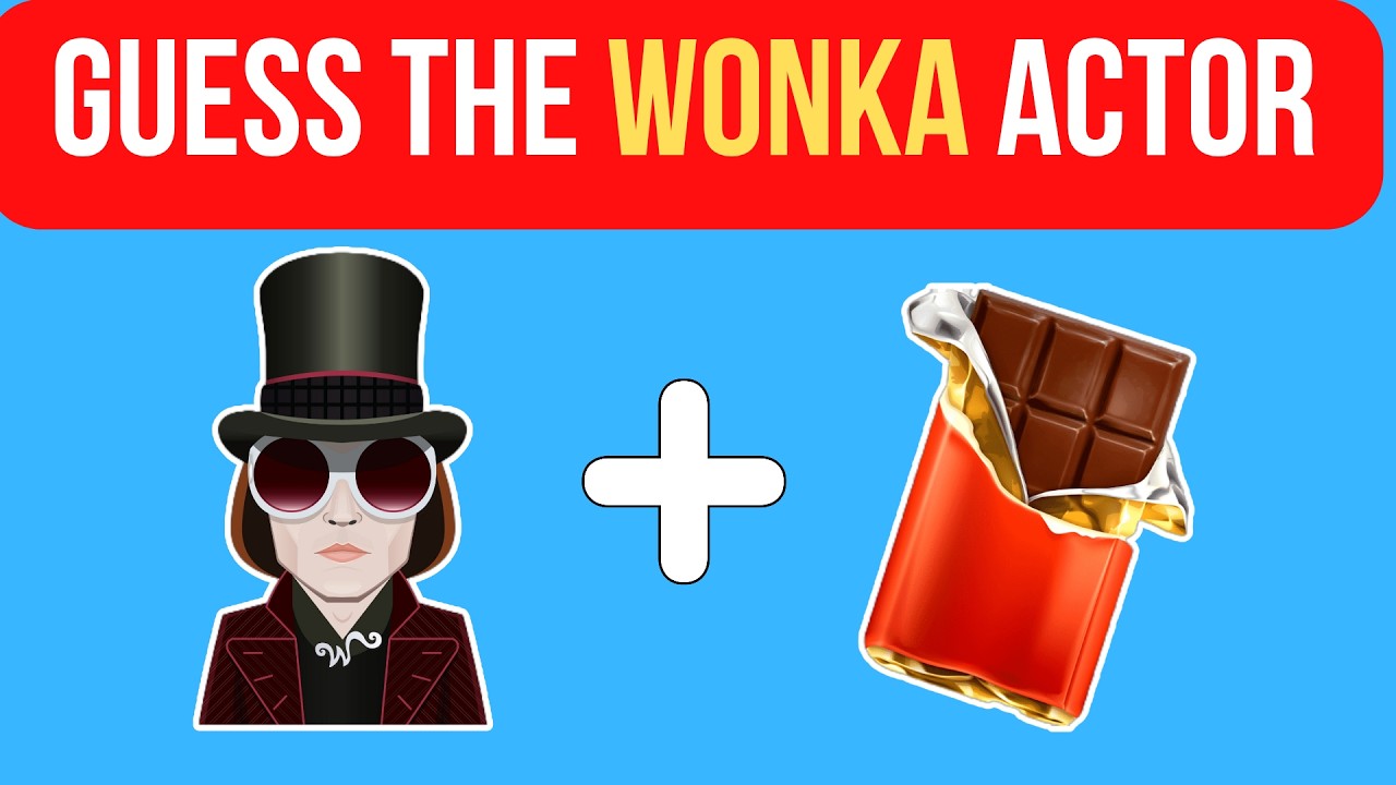 Guess The Willy Wonka actors by Emojis 😎 #quiz #character #guessthemovie #willywonka  #guess