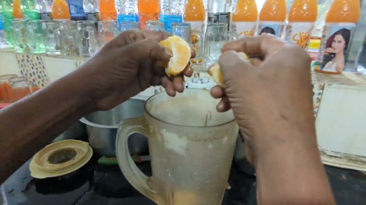 orange juice making video in tamil #freshjuice #tirupur #cheframbak #orangejuice