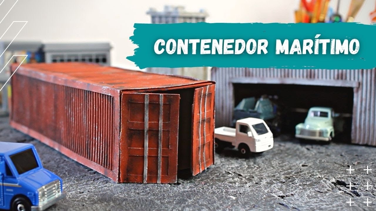 TUTORIAL | Mini CONTENEDOR de CARTÓN