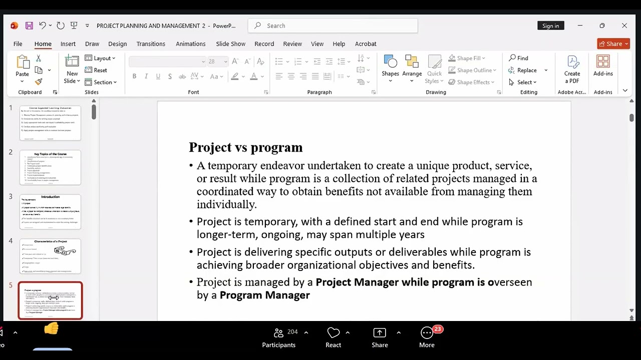 MBA - Introduction to Project Management Lecture - Project Management   01 Apr 2026